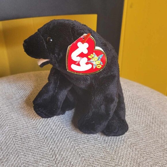 Ty Beanie Babies Cinders the‎ Black Bear - Picture 1 of 2